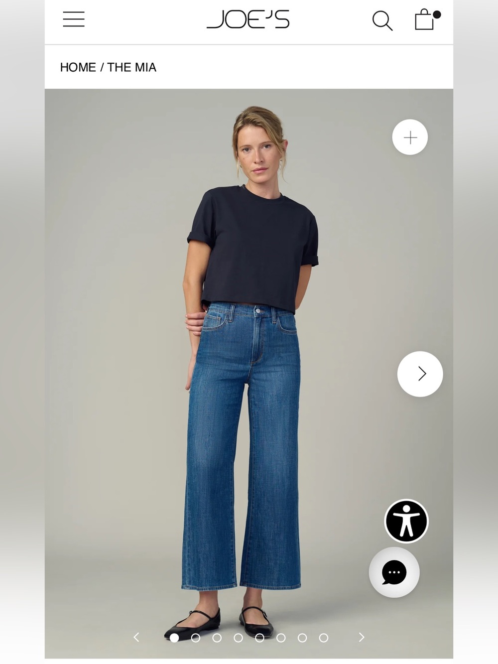 Joe’s Jeans THE MIA
HIGH RISE WIDE LEG ANKLE